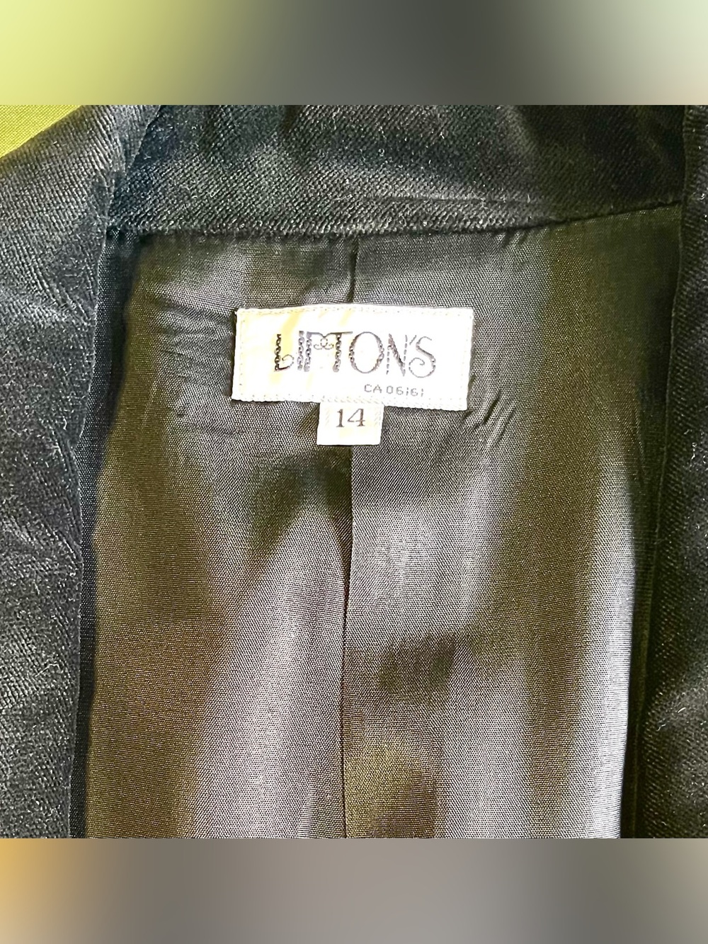 Vintage 90s Lipton’s Rust Orange Pure Wool Blazer Canada 14 - Picture 6 of 7